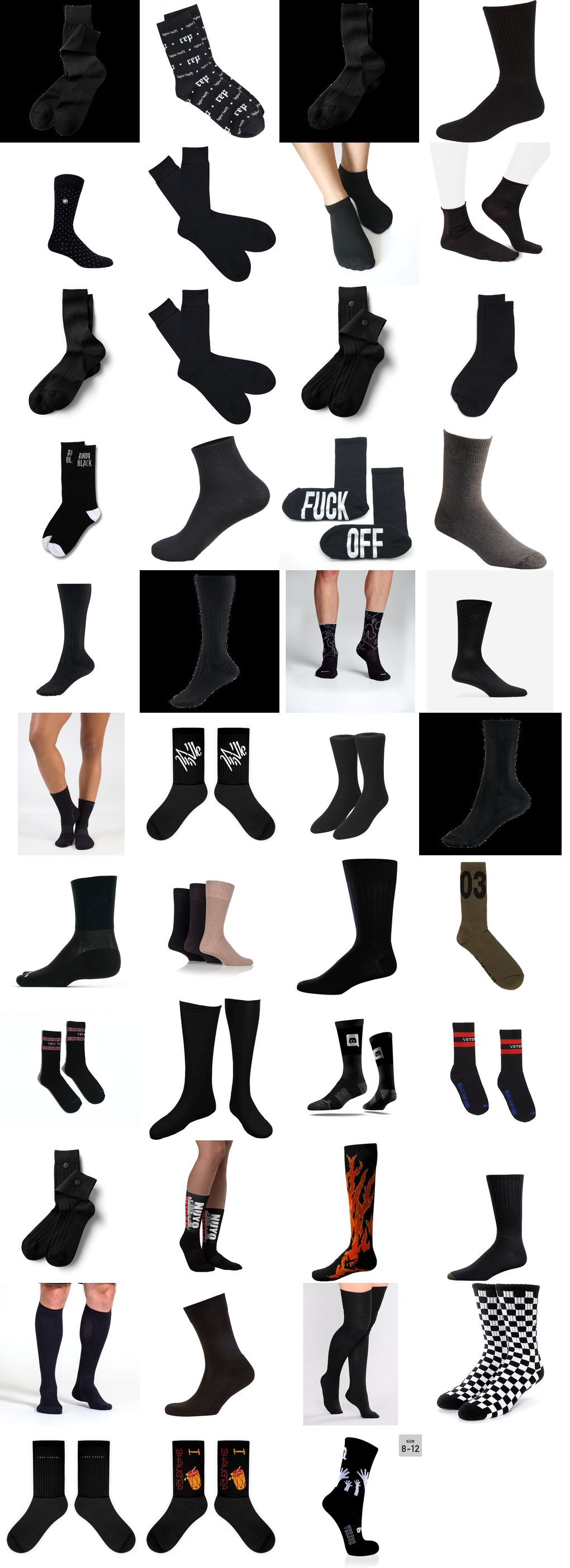 black socks